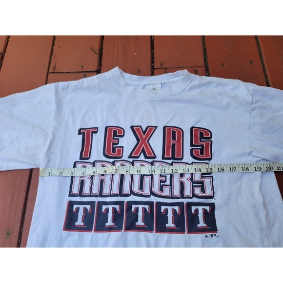 Vintage Adidas Texas Rangers Shirt Mens Medium MLB Baseball Team 2000s - Picture 6 of 7